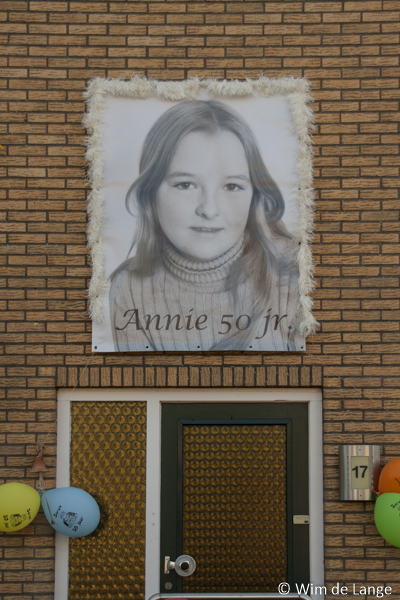 Fotospandoek Annie 50 jaar